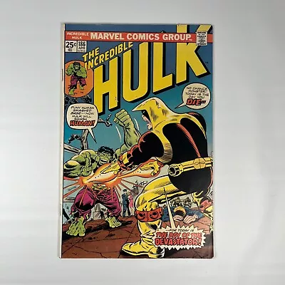 Buy Incredible Hulk #186 1975  The Day Of The Devastator!  Bronze Age Marvel • 10.25£