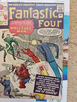 Buy Fantastic Four Comic Number 20 In Vg+ Condition First App Molecule  Man • 450£