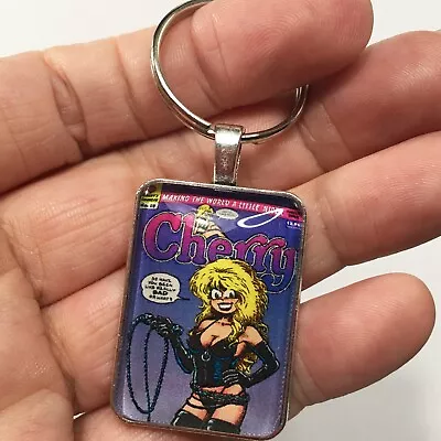 Buy Cherry #19 Cover Pendant With Key Ring And Necklace Comic Book Jewelry Poptart • 12.29£