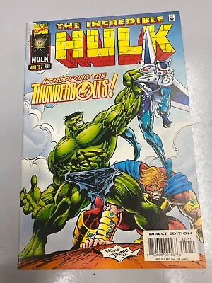Buy Incredible Hulk 449 Nm- 9.2 1st Thunderbolts 1997 Mike Deodato Jr Marvel • 60.31£