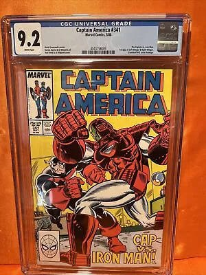 Buy CAPTAIN AMERICA #341 (1988) CGC 9.2 Several 1st App⭐️Cover Inspired By DD #43 • 31.66£