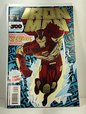 Buy Iron Man #300 Debut Of Modular Armor Gold Foil Cover NM- Marvel 1994 64 Pages • 4.70£