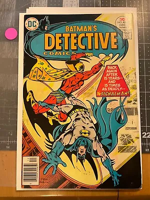 Buy Detective Comics #466 *1st Modern App Of Signalman* Combined Shipping • 15.83£