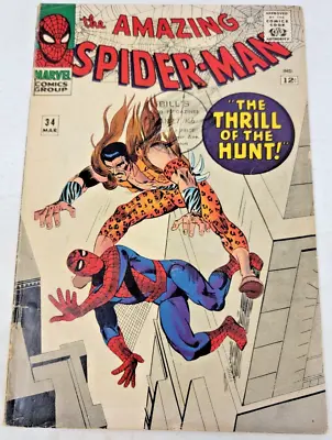 Buy Amazing Spider-man #34 Kraven Appearance Betty Brant Quits Bugle *1966* 4.0 • 101.70£