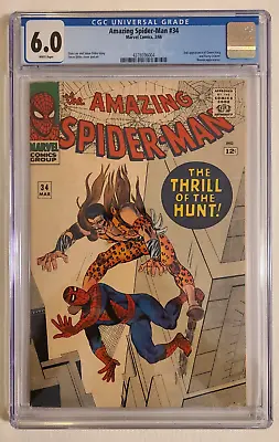 Buy Amazing Spider-man #34 Cgc 6.0 1966 4378096004 (new Case) • 199.87£