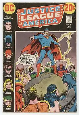 Buy Justice League Of America 102 DC 1972 VG Superman Batman Wonder Woman Green Lant • 6.94£
