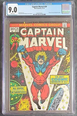 Buy Captain Marvel #29 (1973) Cgc 9.0 - Thanos Appears • 155£