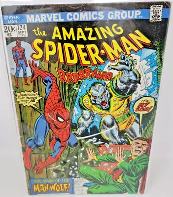 Buy Amazing Spider-man #124 Man-wolf 1st Appearance *1973* 5.5 • 69.03£