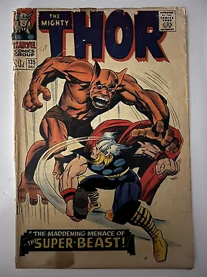 Buy Thor The Mighty #135 Mavel Comic 1966 Jack Kirby • 13.99£