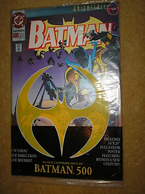 Buy Batman # 500 Knightfall Polybagged W/poster Moench Aparo $2.50 1993 Dc Comic Bk • 0.99£