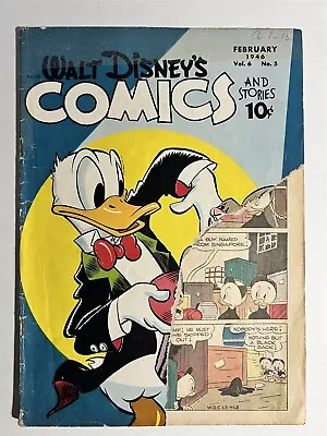 Buy Walt Disney's Comics & Stories #65 Dell Comics Golden Age 1946 Low Grade  • 14.46£