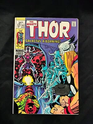 Buy Marvel Comics - Mighty Thor #162 - Galactus - Jack Kirby Art 1969 VF • 45.85£