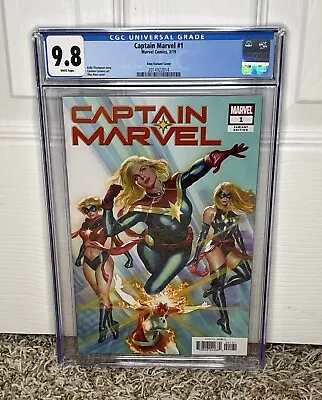 Buy Captain Marvel #1 * Rare 1:50 Alex Ross Variant Cover * Graded CGC 9.8 * 2019 • 79.94£