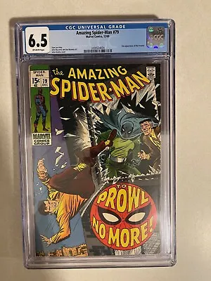 Buy Amazing Spider-man #79 - Cgc 6.5 -2nd Prowler Appearance - Silver Age - 1969 • 104.55£