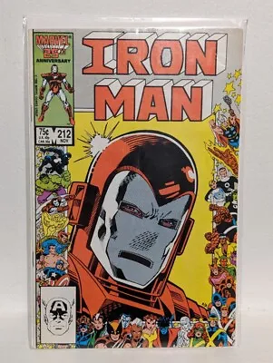 Buy Iron Man 212 Marvel Comic 25th Anniversary Collector's Cover Good Condition  • 6.99£