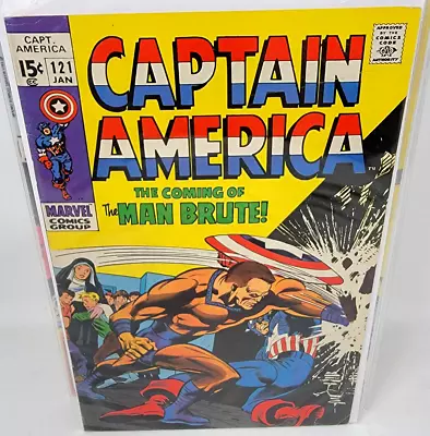 Buy Captain America #121 Man-brute 1st Appearance *1970* 7.0* • 19.75£