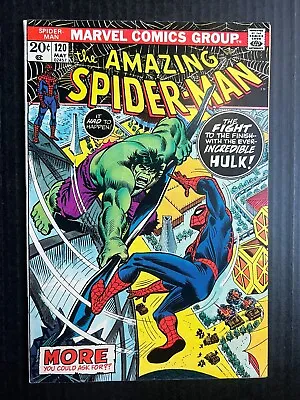 Buy AMAZING SPIDER-MAN #120 May 1973 Vintage UNREAD Hulk • 130.62£
