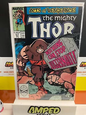 Buy The Mighty Thor 411 NM Newsstand 1st New Warriors Marvel Comics 1989 • 18.46£
