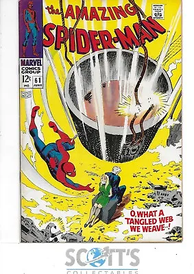 Buy Amazing Spider-man  #61  Vg/fn  1st Gwen Stacy Cover • 100£