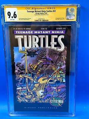 Buy Teenage Mutant Ninja Turtles #52 - Mirage Studios - CGC SS 9.6 - Sig Jim Lawson • 167.53£
