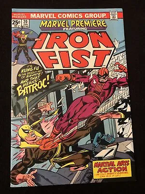 Buy Marvel Premiere 20 6.5 7.0 S Written By 25 Cents Iron Fist Uu • 18.49£