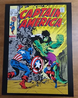 Buy Captain America 110 Incredible Hulk Marvel Comics Poster By Jim Steranko • 15.65£