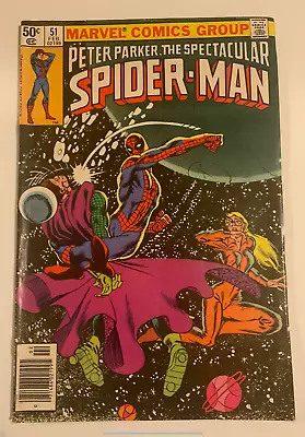 Buy Peter Parker The Spectacular Spider-Man #51-Marvel 1981-Newsstand- Mysterio • 6.30£