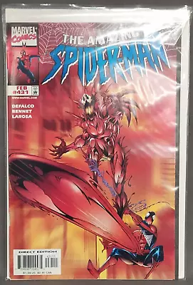 Buy The Amazing Spider-man - No 431  - 1st Cvr App Of Cosmic Carnage - 1998 • 55£