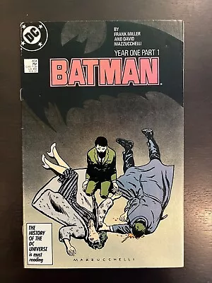 Buy Batman 404 1986 DC Comics F/F+ Year One Part 1 • 12.06£