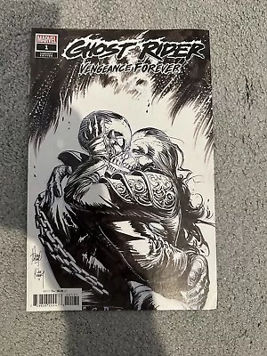 Buy Ghost Rider Vengeance Forever 2022 #1 Comic Variant B&W • 4£