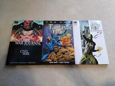 Buy Marvel The Premiere Edition 3x Graphic Novels Iron Fist Fantastic Four And... • 8£