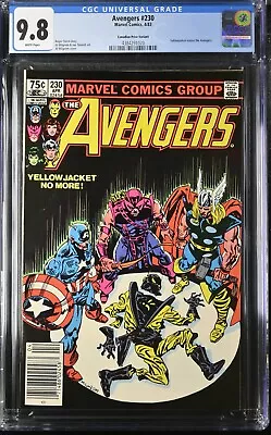 Buy Avengers #230 Canadian Edition CGC 9.8 Yellowjacket Leaves The AVENGERS (1983) • 183.67£