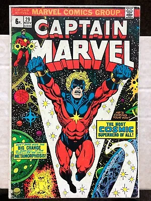 Buy Captain Marvel 29 (1973) Thanos, Drax, Controller App. Jim Starlin Art • 9.99£