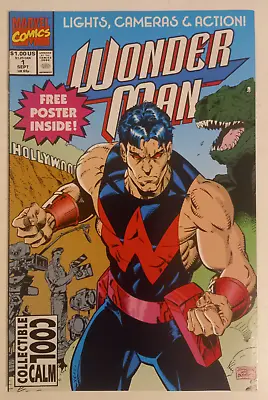 Buy Marvel Comics - Wonder Man - #1 With Poster Inside - 1991 • 9.99£