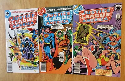 Buy Lot Of *3* High-Grade Newsstand ’79 JUSTICE LEAGUE OF AMERICA! #166, 167, 170 • 26.08£