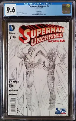 Buy Superman Unchained (2013 DC) #5 Lee Sketch Variant CGC 9.6 1:300 • 63.06£
