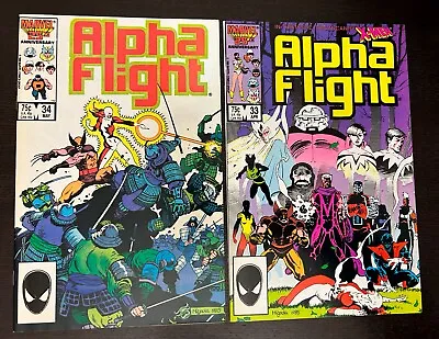 Buy ALPHA FLIGHT #33 + #34 (Marvel 1986) -- 1st Appearance LADY DEATHSTRIKE (B) • 12£