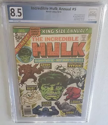 Buy  Incredible Hulk King Size Annual #5 NOT CGC PGX GRADED Groot's 2nd App D • 71.70£