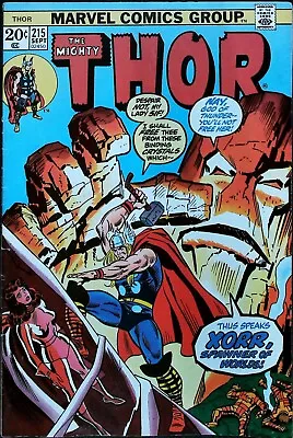 Buy Mighty Thor #215 Vol 1 (1973) KEY *Origin Of Xorr The God-Jewel* - VF+ • 18.21£