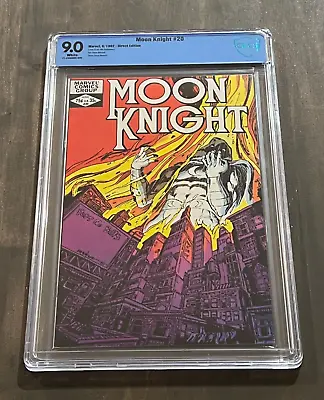 Buy 💥 Moon Knight # 20 CBCS 9.0 1982 Classic Bill Sienkiewicz Cover VF Near Mint 💥 • 27.59£