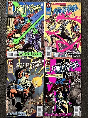 Buy Scarlet Spider ( Ben Reilly ) Cyber War Parts 1,2,3,4 Marvel Comics • 9.99£