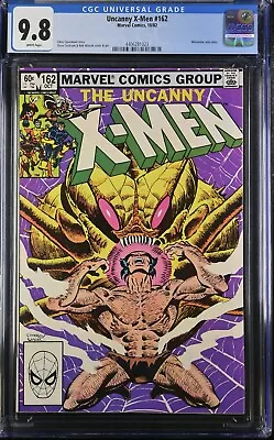 Buy Uncanny X-Men #162 CGC 9.8 NM/MT WP Wolverine Solo Story 1982 Marvel Comics • 120.60£