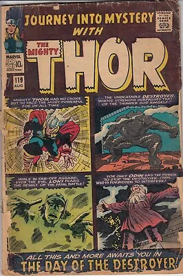 Buy Journey Into Mystery Thor 119 - 1965 - Kirby - Fine/Very Fine • 49.99£