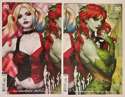 Buy Harley Quinn & Poison Ivy #1 X2 (2019, DC) NM Artgerm Connecting Variant Set • 27.98£