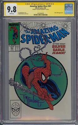 Buy Amazing Spider-man #301 Cgc 9.8 Silver Sable Ss Signed Mcfarlane White Pages • 2,878.27£