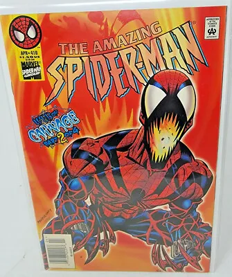 Buy Amazing Spider-man #410 Spider-carnage (ben Reilly) 1st App *1996* Newsstand 8.0 • 37.99£
