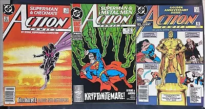 Buy Superman In Action Comics #598, 599, 600 Lot Of 3 DC Comics Golden Anniversary • 9.10£