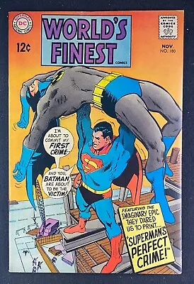 Buy World’s Finest (1941) #180 VF (8.0) Neal Adams Cover Batman Superman • 39.51£