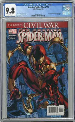 Buy 2006 Amazing Spider-Man 529 CGC 9.8 1st Iron Spider Suit • 159.90£