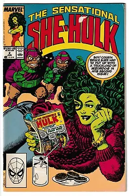 Buy Sensational She-Hulk #2 - Marvel 1989 -Written By John Byrne [Ft Wasp] • 7.69£